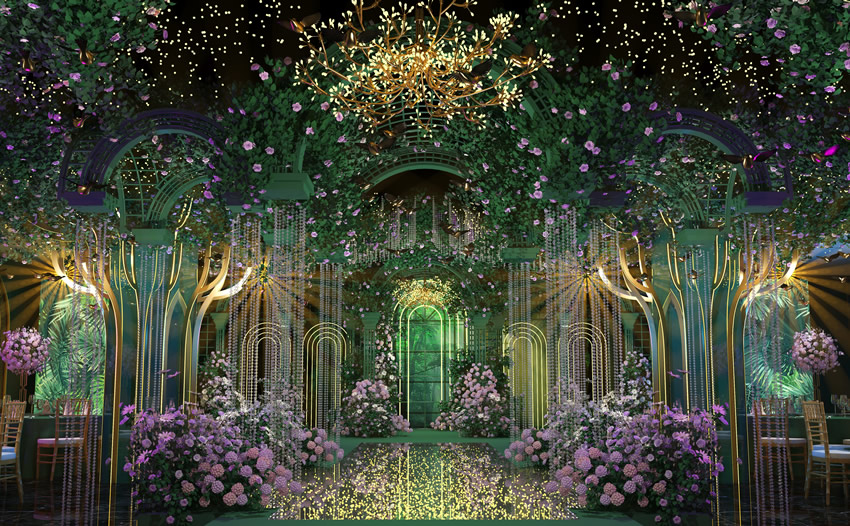 北镇奇妙森林婚礼堂效果展示