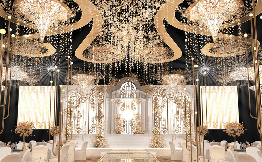 北镇花木兰喜事汇金色大厅效果展示